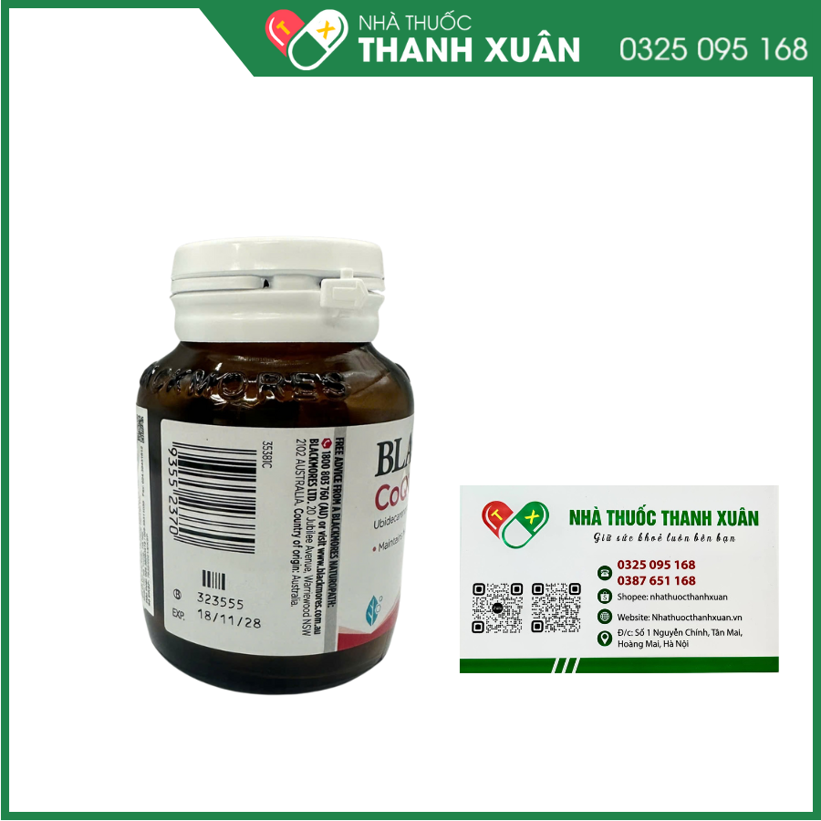 Viên uống Blackmores CoQ10 150mg hỗ trợ bảo vệ tim mạch